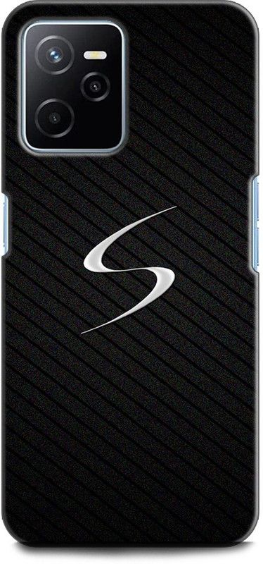 KEYCENT Back Cover for Realme Narzo 50A Prime, RMX3516 S, S LETTER, BLACK, WHITE S LETTER, S ALPHABET, DESIGN  (Multicolor, Shock Proof, Pack of: 1)