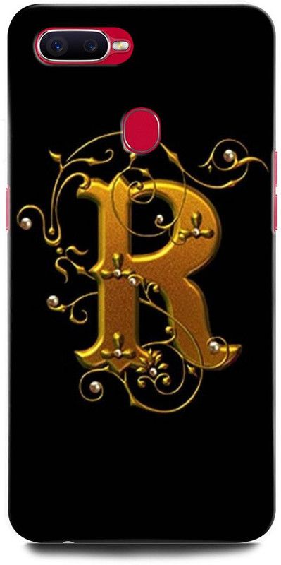 INTELLIZE Back Cover for OPPO F9 Pro CPH1823R, R LETTER, R ALPHABET, DESIGN  (Multicolor, Hard Case, Pack of: 1)