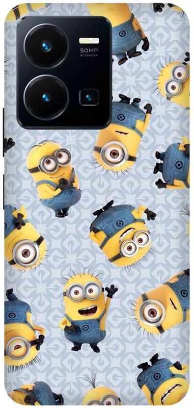 FRONK Back Cover for vivo Y35, V2205, YELLOW, MINIONS, CARTOON, FUNNY  (Yellow, Hard Case, Pack of: 1)
