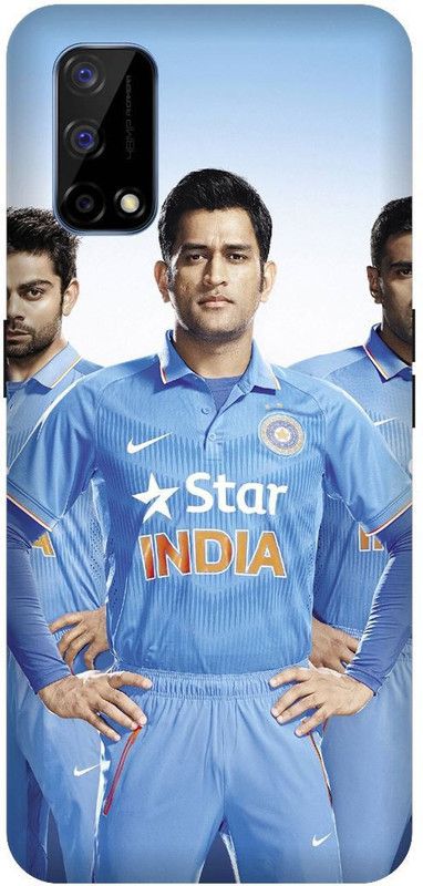 SSMORYA Back Cover for Realme Narzo 30 pro, MS Dhoni Print Back Cover  (Multicolor, Hard Case, Pack of: 1)