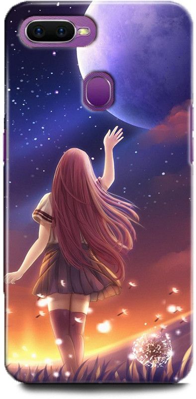 Afterglow Back Cover for Oppo F9 ANIME, GRIL, ANIMATION FINE ART GRIL, ANIME  (Multicolor, Shock Proof, Pack of: 1)
