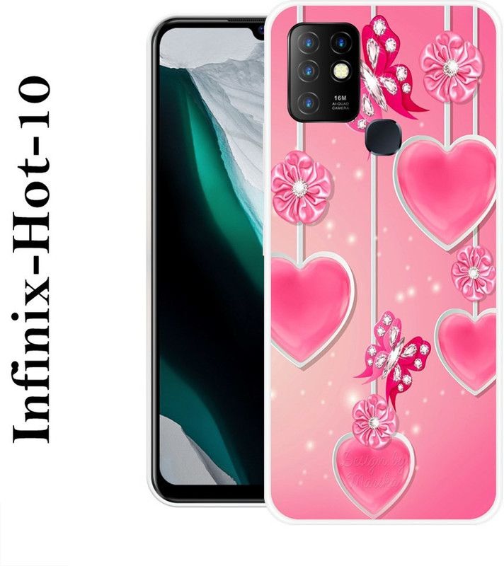 Sswastik Back Cover for Infinix Hot 10  (Pink, Silicon)