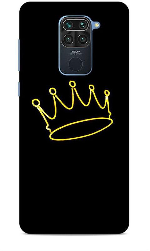 Samsidhi Back Cover for Mi Redmi Note 9  (Black, Yellow, Waterproof)