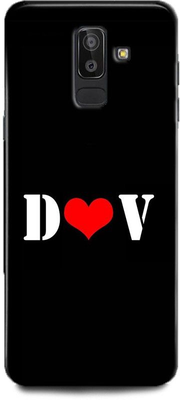 Afterglow Back Cover for SAMSUNG Galaxy J8 D V, D LOVES V, NAME, LETTER, ALPHABET, DV LOVE, HART  (Multicolor, Shock Proof, Pack of: 1)