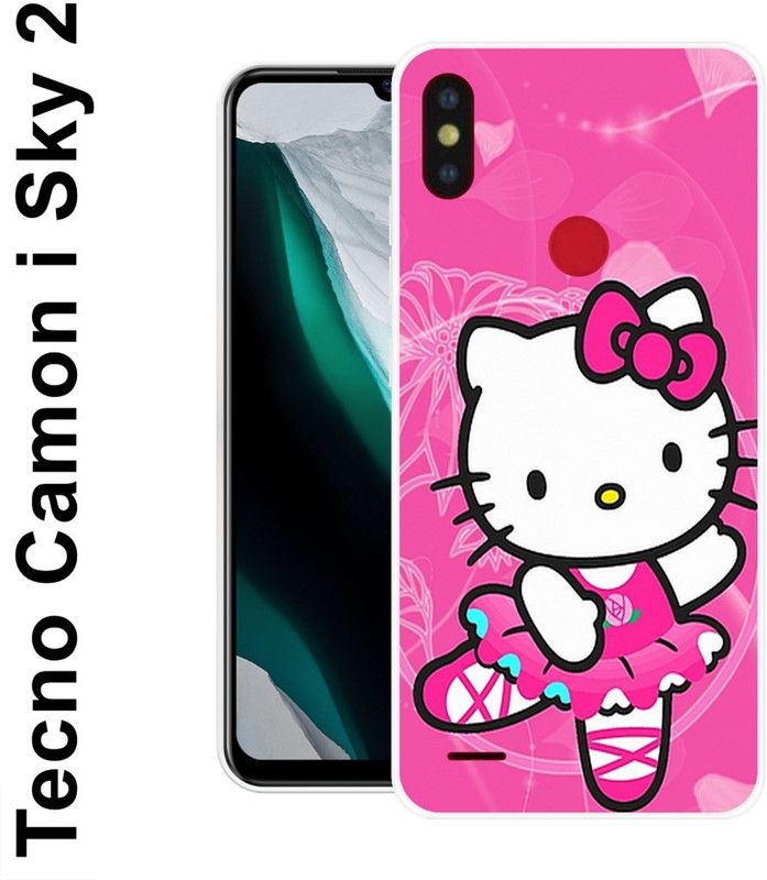 SUPER CASE Back Cover for Tecno Camon I Sky 2  (Pink, White, Grip Case, Silicon)