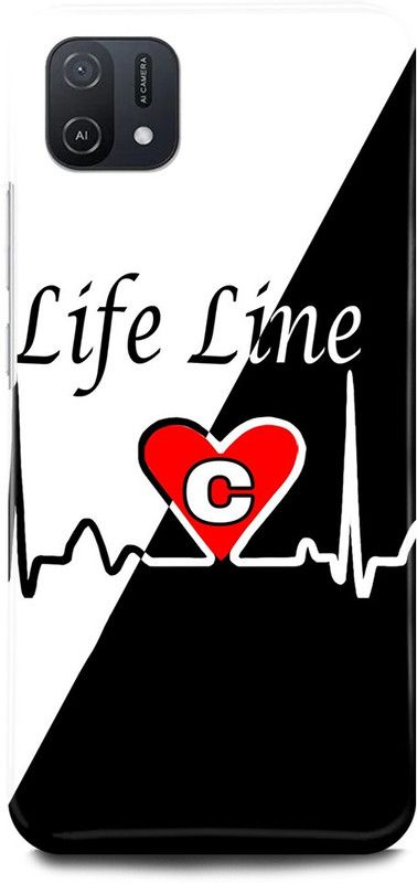 JUGGA Back Cover for OPPO A16E, CPH2421, C, NAME, LETTER, ALPHABET, LIFELINE  (Multicolor, Hard Case, Pack of: 1)