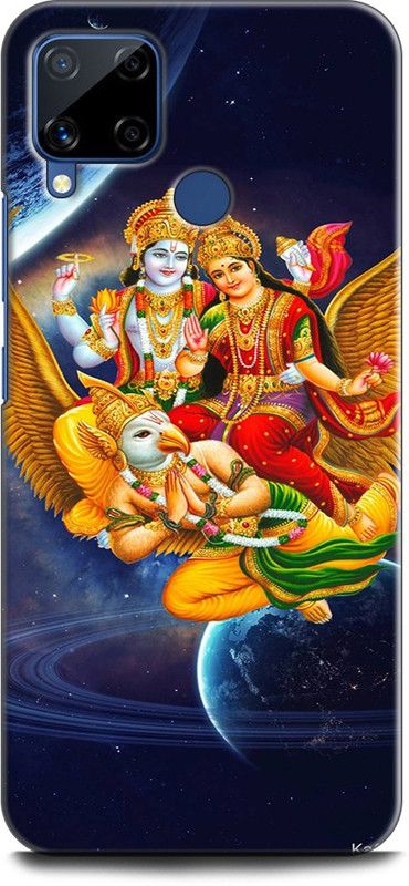 Afterglow Back Cover for Realme C15 GOD, VISHNU, TEMPEL  (Multicolor, Shock Proof, Pack of: 1)