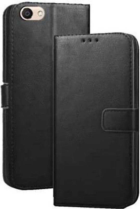 Just Be You Flip Cover for Vivo Y55 | Vivo Y55s | Vivo Y55L Flip Cover Magnetic Leather Wallet Case Shockproof TPU  (Black, Dual Protection, Pack of: 1)