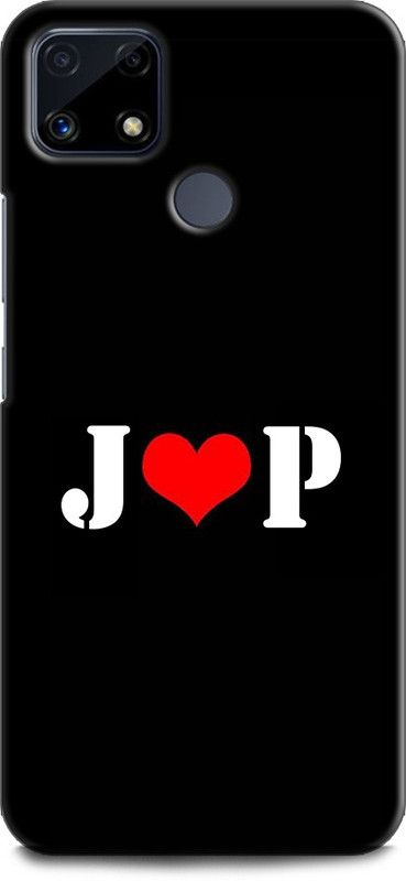 Afterglow Back Cover for Realme Narzo 20 J P, J LOVES P, NAME, LETTER, ALPHABET, JP LOVE, HART  (Multicolor, Shock Proof, Pack of: 1)