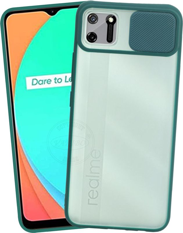 Flipkart SmartBuy Back Cover for Realme C11  (Green, Grip Case, Pack of: 1)
