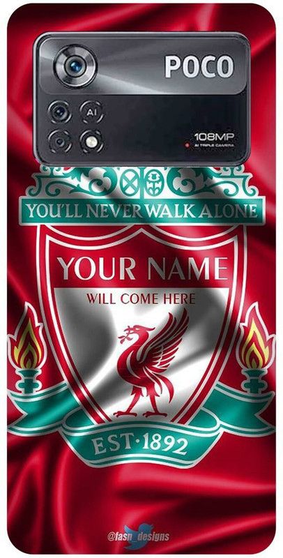 play fast Back Cover for POCO X4 Pro 5G, LIVERPOOL, FOOTBALL, CLUB  (Red, Hard Case, Pack of: 1)