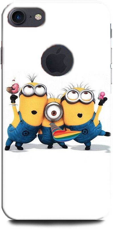 INDICRAFT Back Cover for Apple iPhone 7 MINIONS, COMIC, CARTOON, FUNNY,  (Multicolor, Hard Case, Pack of: 1)