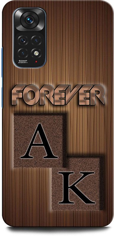 INTELLIZE Back Cover for Redmi Note 11S AK, A LOVE K, K LOVE A, A LETTER, K LETTER, AK NAME  (Multicolor, Hard Case, Pack of: 1)