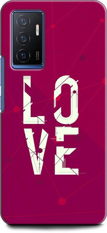 INDICRAFT Back Cover for Vivo V23e, V2126 5G LOVE, LOVE QUOTES, POSITIVE, PINK, WHAIT  (Multicolor, Shock Proof, Pack of: 1)