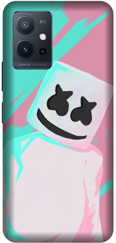 VS PRINT LINK Back Cover for VIVO T1 (5G) , V2141 ,pubg,white marshmallow,printed back cover  (White, Hard Case, Pack of: 1)