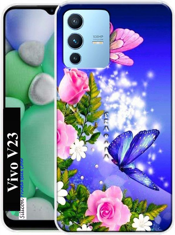 LUCASTENN Back Cover for Vivo V23 / Vivo V23 Back Cover  (Multicolor, Dual Protection, Silicon, Pack of: 1)