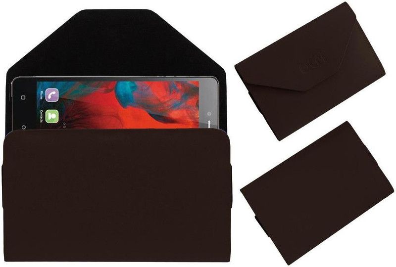 ACM Pouch for Gionee F103  (Brown, Cases with Holder, Pack of: 1)