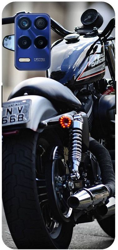 Zaplab Back Cover for Realme Narzo 30 5G RMX3242 Bike Harley Printed Back Cover  (Multicolor, Hard Case, Pack of: 1)