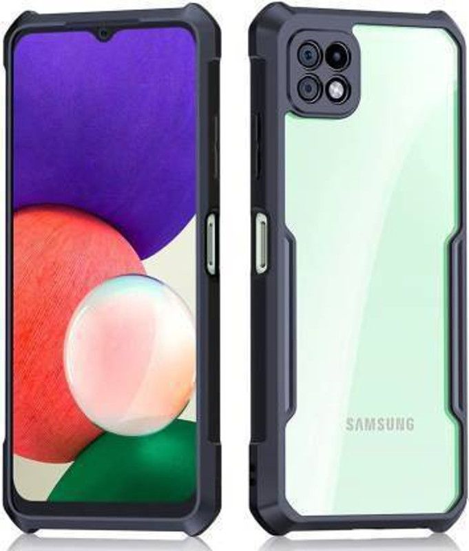 CONNECTPOINT Bumper Case for Samsung Galaxy A22 5G 6.6"  (Transparent, Hard Case, Pack of: 1)