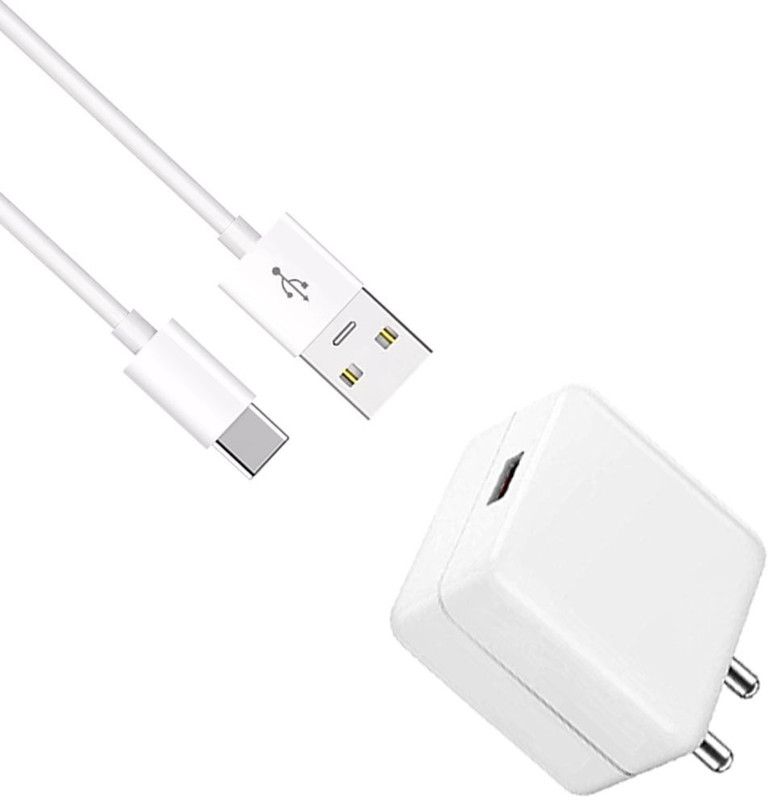 SB 33 W NA 4 A Mobile 33W SuperSonic-Ultrafast with Type-C Cable Charging Adapter Travel Fast DS-441 Charger with Detachable Cable  (White, Cable Included)