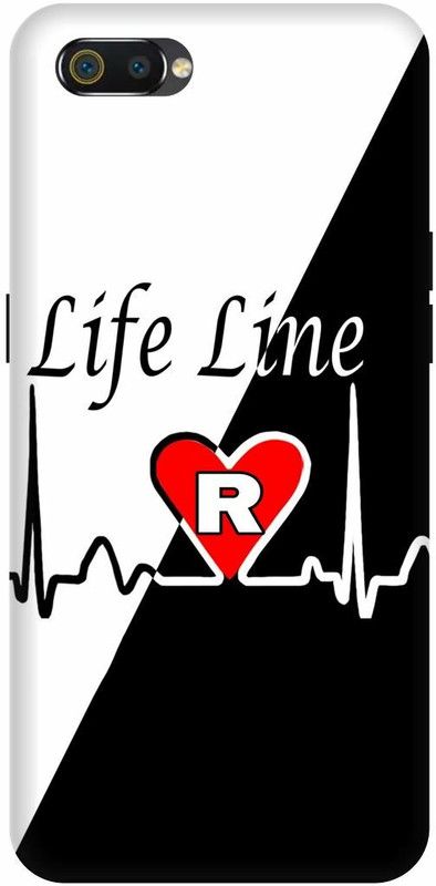 FRONK Back Cover for OPPO A1K, CPH1923, R, NAME, LETTER, ALPHABET, LIFELINE  (Black, Hard Case, Pack of: 1)