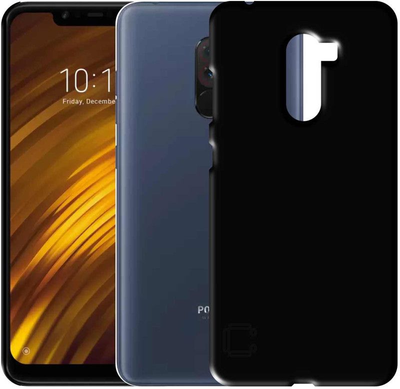 CASE CREATION Back Cover for POCO F1  (Black, Hard Case, Pack of: 1)