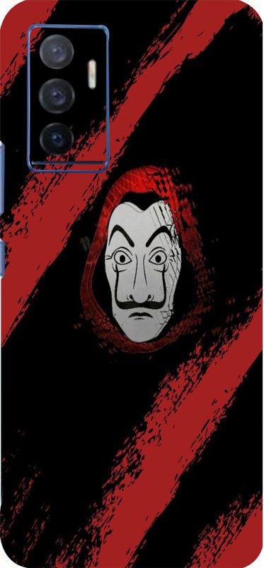 Mclaxa Money Heist Face Back Skin Gaurd, Money Heist Face, VIVO V 23 E Mobile Skin  (Money Heist Face With Super Matte Finish)