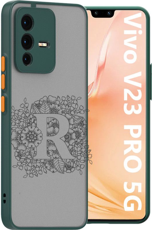 Lilliput Back Cover for VIVO V23 PRO 5G  (Green, Matte Finish)