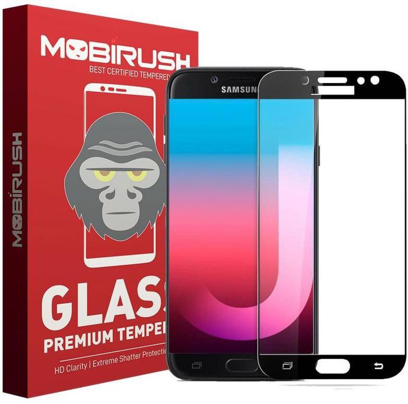 MOBIRUSH Edge To Edge Tempered Glass for Samsung Galaxy J7 Pro  (Pack of 1)