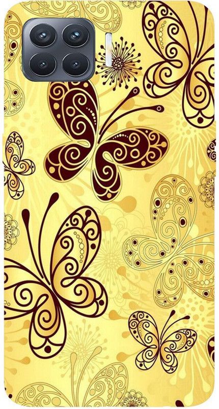 SGRB Enterprises Back Cover for Oppo F17 Pro  (Gold, Brown, Shock Proof, Silicon)