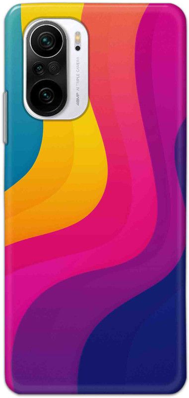 NDCOM Back Cover for Mi 11X 5G Rainbow Color Wave Printed  (Multicolor, Hard Case)