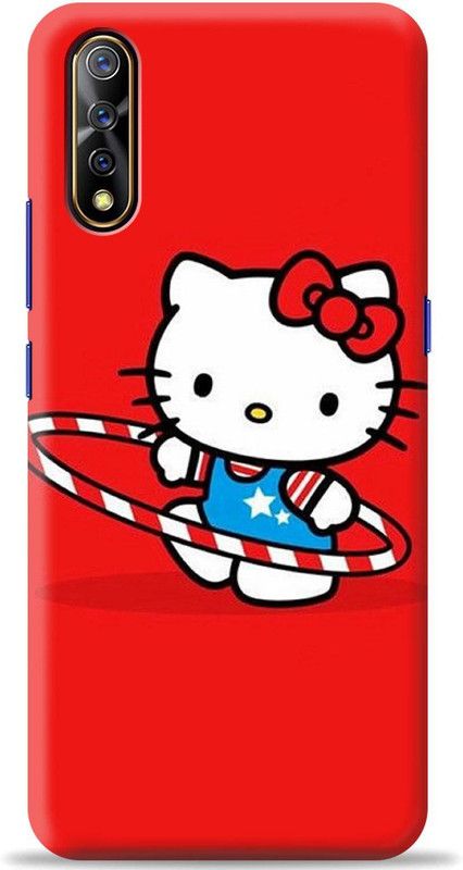 Crafter Back Cover for Vivo Z1x  (Red, Shock Proof)