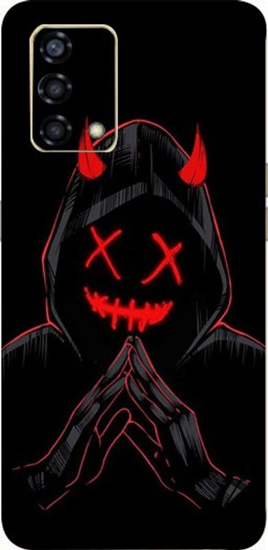BUGGU Oppo F19s, Oppo F19s, oppo f19s Mobile Skin  (Ultra Super Smiling Black Devil Skin With High Mattte Finish.)