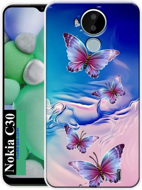 LUCASTENN Back Cover for Nokia C30  (Multicolor, Dual Protection, Silicon, Pack of: 1)