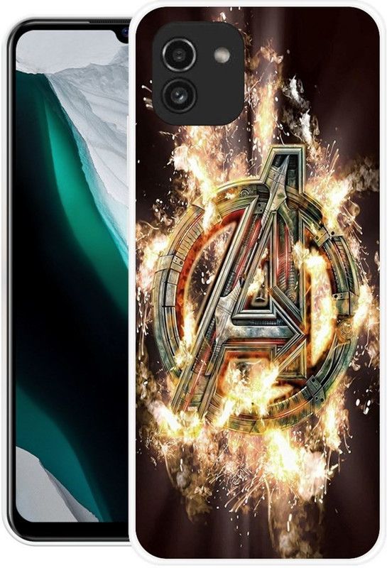 INDIALAND Back Cover for Samsung Galaxy A03  (Multicolor, Grip Case, Silicon, Pack of: 1)