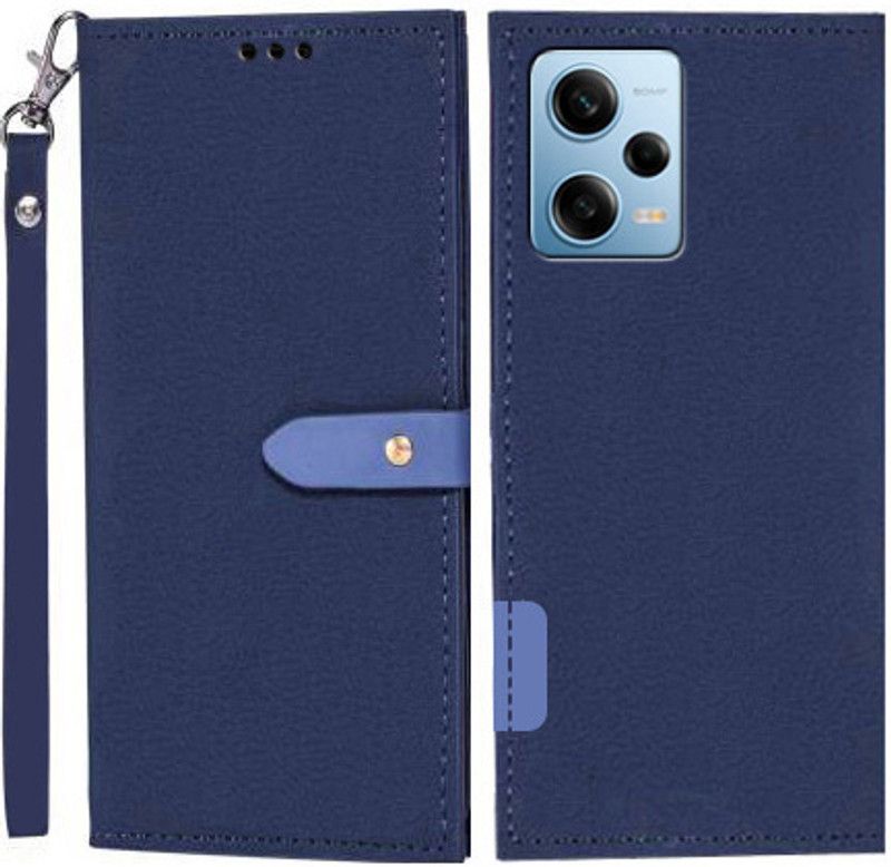Wynhard Flip Cover for Redmi Note 12 Pro 5G  (Blue, Grip Case, Pack of: 1)