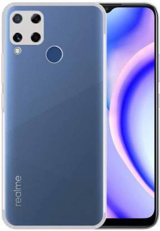 SCAMPY Back Cover for Realme C15  (Transparent, Shock Proof)