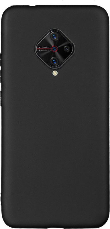 7PRINTZONE Back Cover for VIVO S1 PRO / Y9S  (Black, Silicon)