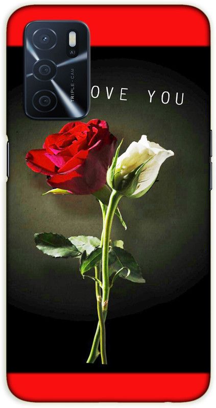 iprinto Back Cover for Oppo A53s 5G, Oppo A16 I Love You Love Back Cover  (Red, Hard Case, Pack of: 1)