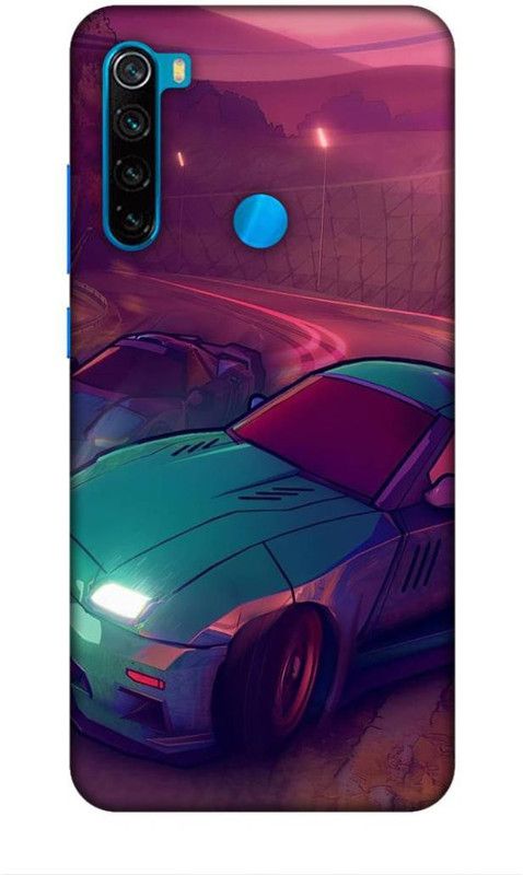 CRAFTARA Back Cover for Xiaomi Redmi Note 8  (Purple, Green)