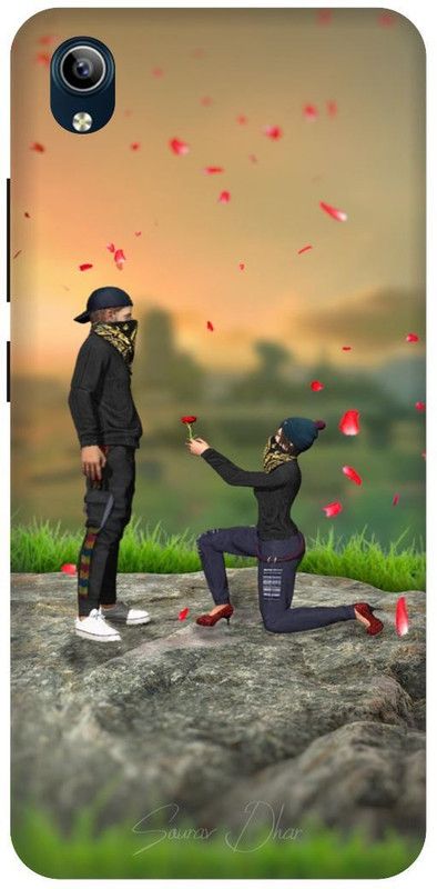 Bluvver Back Cover for Vivo Y90,1908, Printed Alok In Proposal Free Fire Game Back Cover  (Multicolor, Hard Case, Pack of: 1)