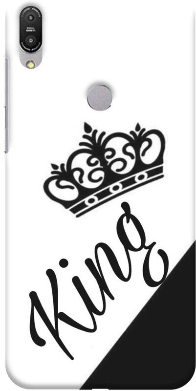 NDCOM Back Cover for Asus Zenfone Max Pro M2  (White, Black, Hard Case, Pack of: 1)