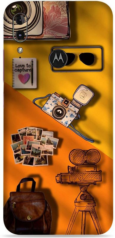 SkinoMania Moto E6 Plus Mobile Skin  (Multicolor Photography)