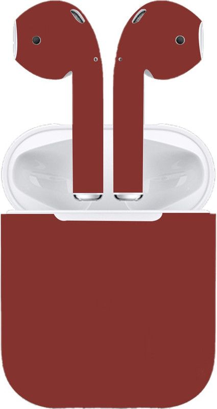 BugguSkin Apple AirPods 1, apple airpods 1 Mobile Skin  (Ultra Super Mahroom Matte Skin With High Mattte Finish.)