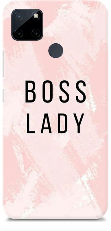 Chiraiyaa Back Cover for realme C21Y  (Pink, Black, Hard Case)