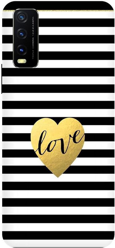 Bluvver Back Cover for Vivo Y12s, V2033, Printed Love Image Mobile Back Cover  (Multicolor, Hard Case, Pack of: 1)