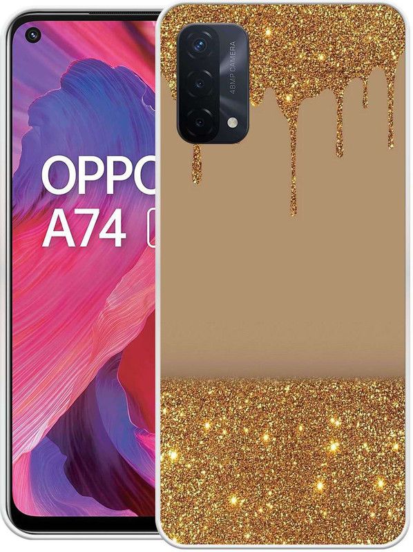 BAILAN Back Cover for OPPO A74  (Brown, Grip Case, Silicon, Pack of: 1)