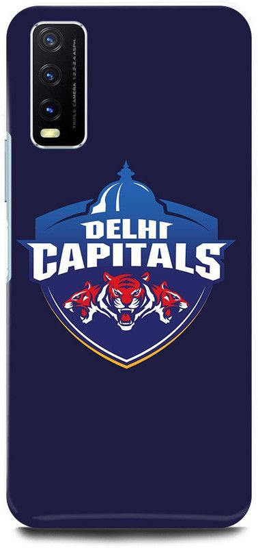 play fast Back Cover for Vivo Y20i, V2027 DELHI, CAPITALS, IPL, TEAM, LOGO  (Purple, Hard Case, Pack of: 1)