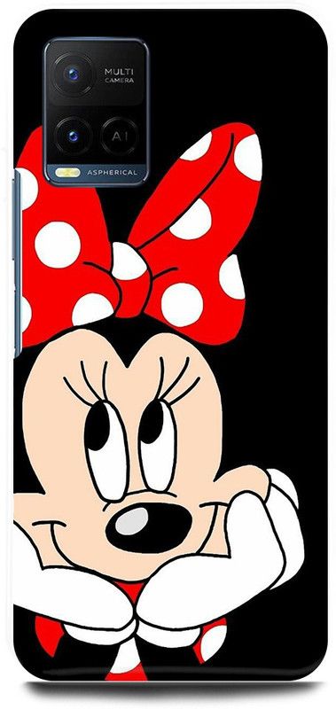 play fast Back Cover for Vivo Y33T, V2146 MICKEY, MOUSE, MINNIE, MOUSE, DOLL, TEDDY, LOVE  (Black, Hard Case, Pack of: 1)