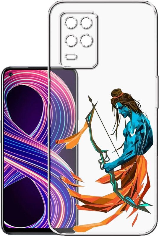 HANIRY Back Cover for Realme 8 Pro / RMX3081 mobile cover | JAI SHREE RAM | Design | PNG_44  (Multicolor, Flexible, Silicon, Pack of: 1)